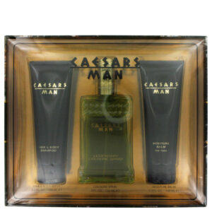 CAESARS by Caesars Gift Set — 4 oz Cologne Spray + 3.3 oz Shower Gel + 3.3 oz After Shave Balm (Men)