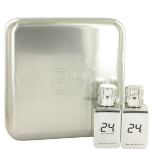 24 Platinum The Fragrance by ScentStory Gift Set — 24 Platinum 1.7 oz Eau De Toilette Spray + 24 Platinum Oud 1.7 oz Eau De Toilette Spray (Men)