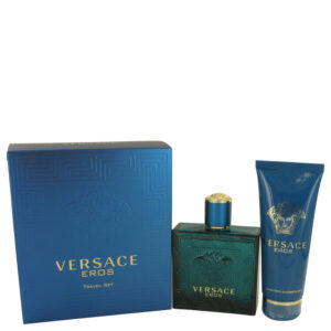 Versace Eros by Versace Gift Set — 3.4 oz Eau De Toilette Spray + 3.4 oz Shower Gel (Men)