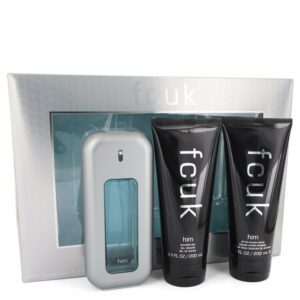 FCUK by French Connection Gift Set — 3.4 oz Eau De Toilette Spray + 6.7 oz After Shave Balm + 6.7 oz Shower Gel (Men)