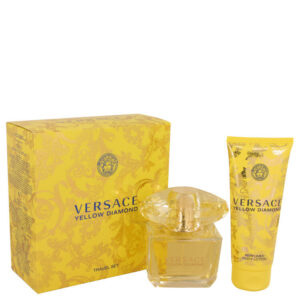 Versace Yellow Diamond by Versace Gift Set — 3 oz Eau De Toilette Spray + 3.4 oz Body lotion (Women)