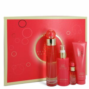 Perry Ellis 360 Coral by Perry Ellis Gift Set — 3.4 oz Eau De Parfum Spray + .25 oz Mini EDP Spray + 4 oz Body Mist Spray + 3 oz Shower Gel (Women)