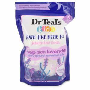 Dr Teal’s Ultra Moisturizing Bath Bombs by Dr Teal’s Five (5) 1.6 oz Kids Bath Time Fizzie Fun Scented Bath Bombs Deep Sea Lavender with Natural Essential Oils (Unisex) 1.6 oz (Men)