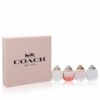 Coach by Coach Gift Set — Coach .15 oz Mini EDP Spray + Coach .15 oz Mini EDT Spray + Coach Floral .15 oz Mini EDP + Coach Floral Blush .15 oz Mini EDP (Women)