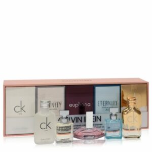 CK ONE by Calvin Klein Gift Set — .33 oz Mini EDT CK One + .16 oz Mini EDP in Eternity for Women + .13 oz Mini EDP in Euphoria + .16 oz Mini EDP in Eternity Air + .33 oz Mini EDT in CK One Gold (Women)