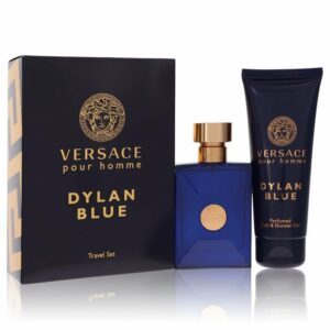 Versace Pour Homme Dylan Blue by Versace Gift Set — 2 piece Travel Set includes 1.7 oz Eau de Toilette Spray + 3.4 oz Shower Gel (Men)